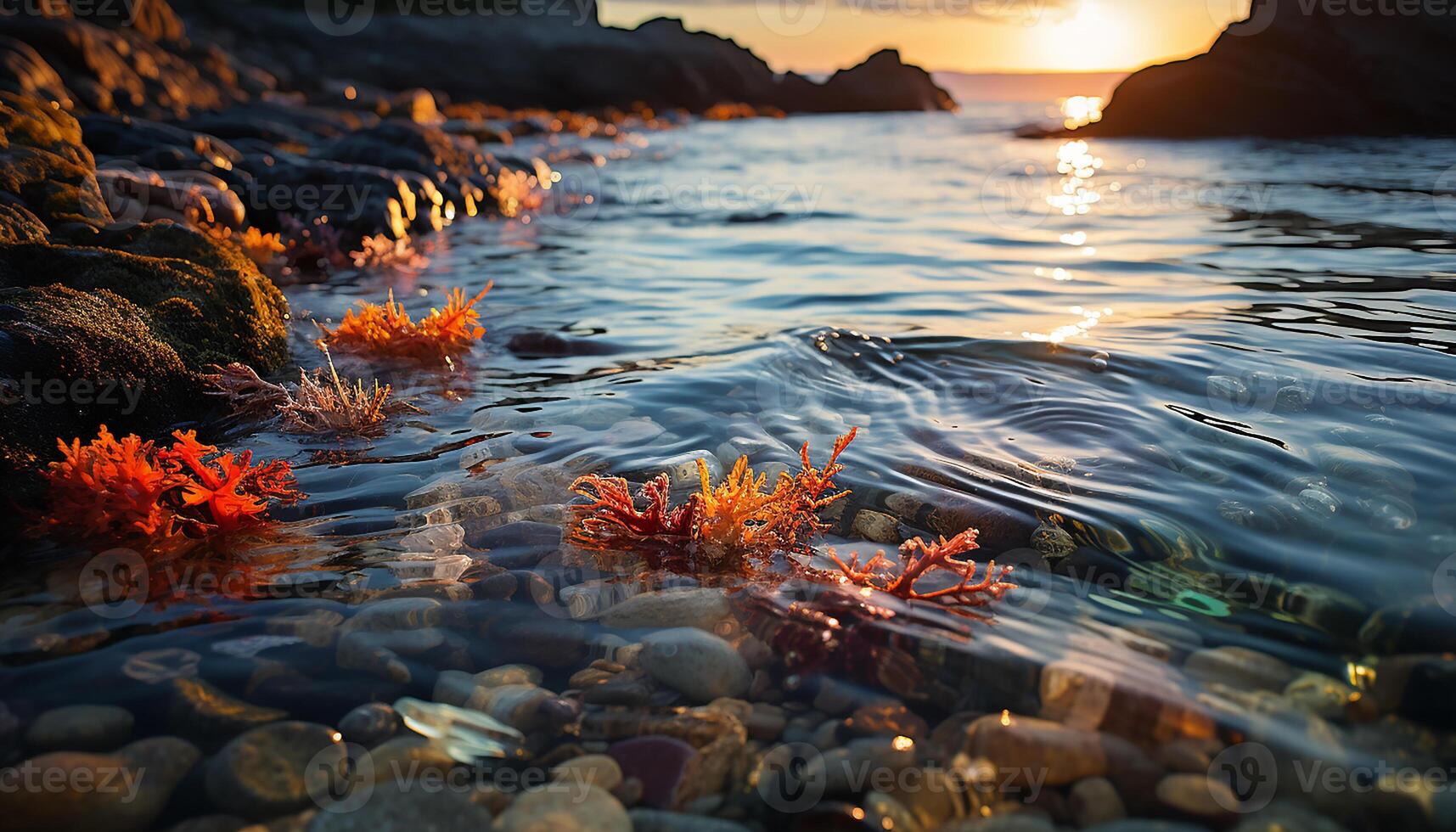 AI generated Underwater fish reef showcases nature beauty in multi colored seascape generated by AI photo
