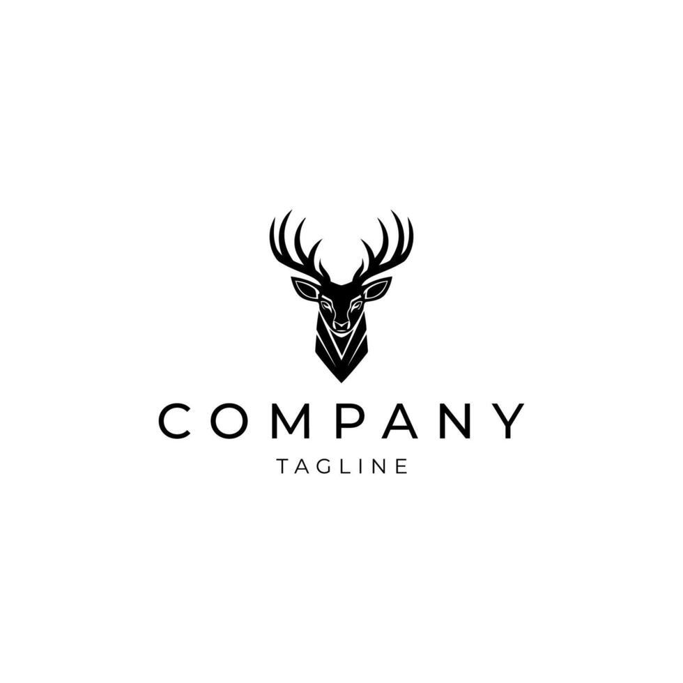 AI generated Deer logo vector design template