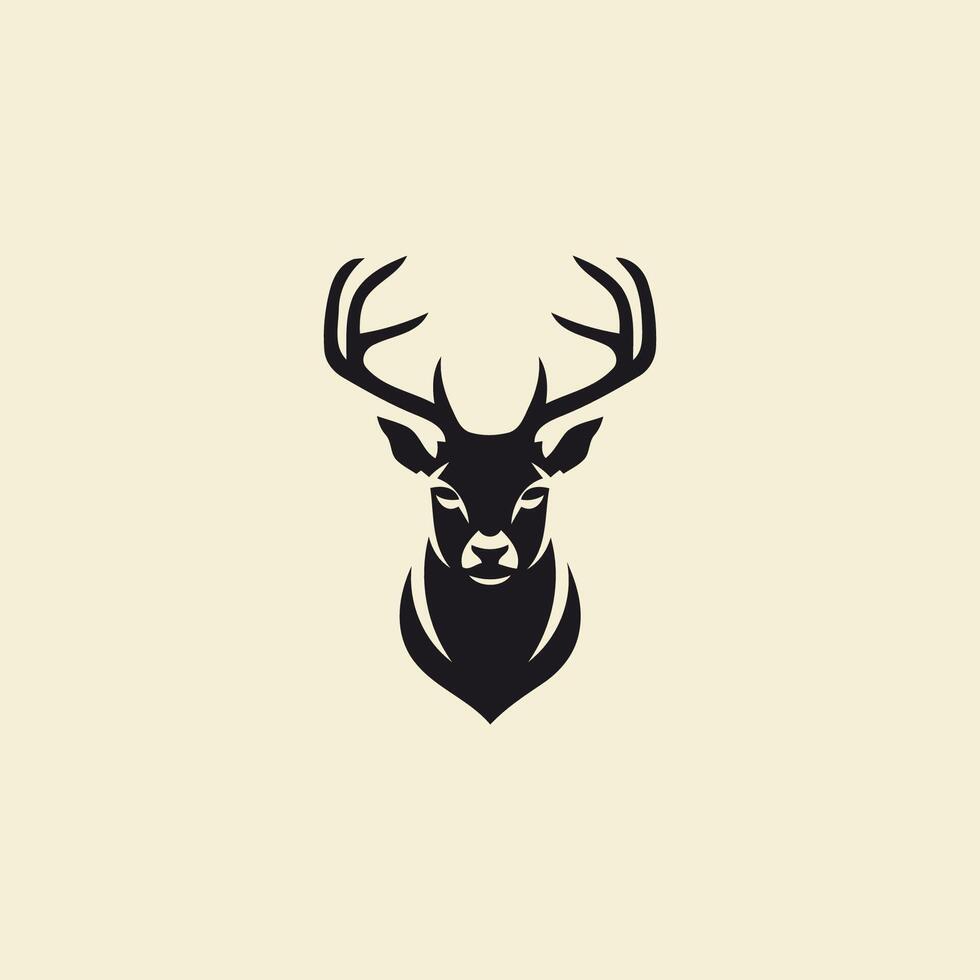 AI generated Deer logo vector icon design template