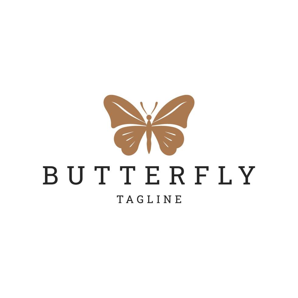 AI generated Butterfly logo icon design vector