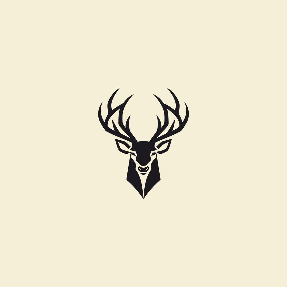 AI generated Deer logo vector icon design template