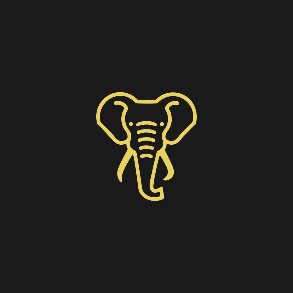 AI generated elephant logo style design Vector illustration of an ...