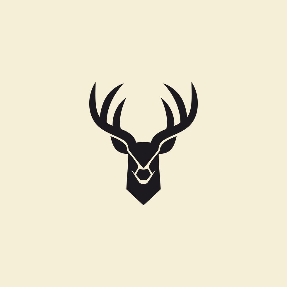 AI generated Deer logo vector icon design template