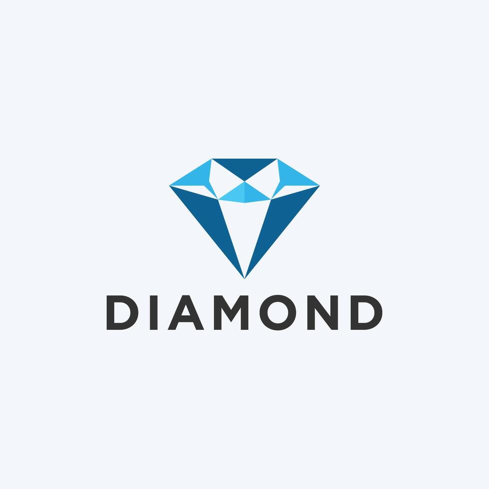 ai generado diamante logo diseño elegante diamante éxito empresa icono vector