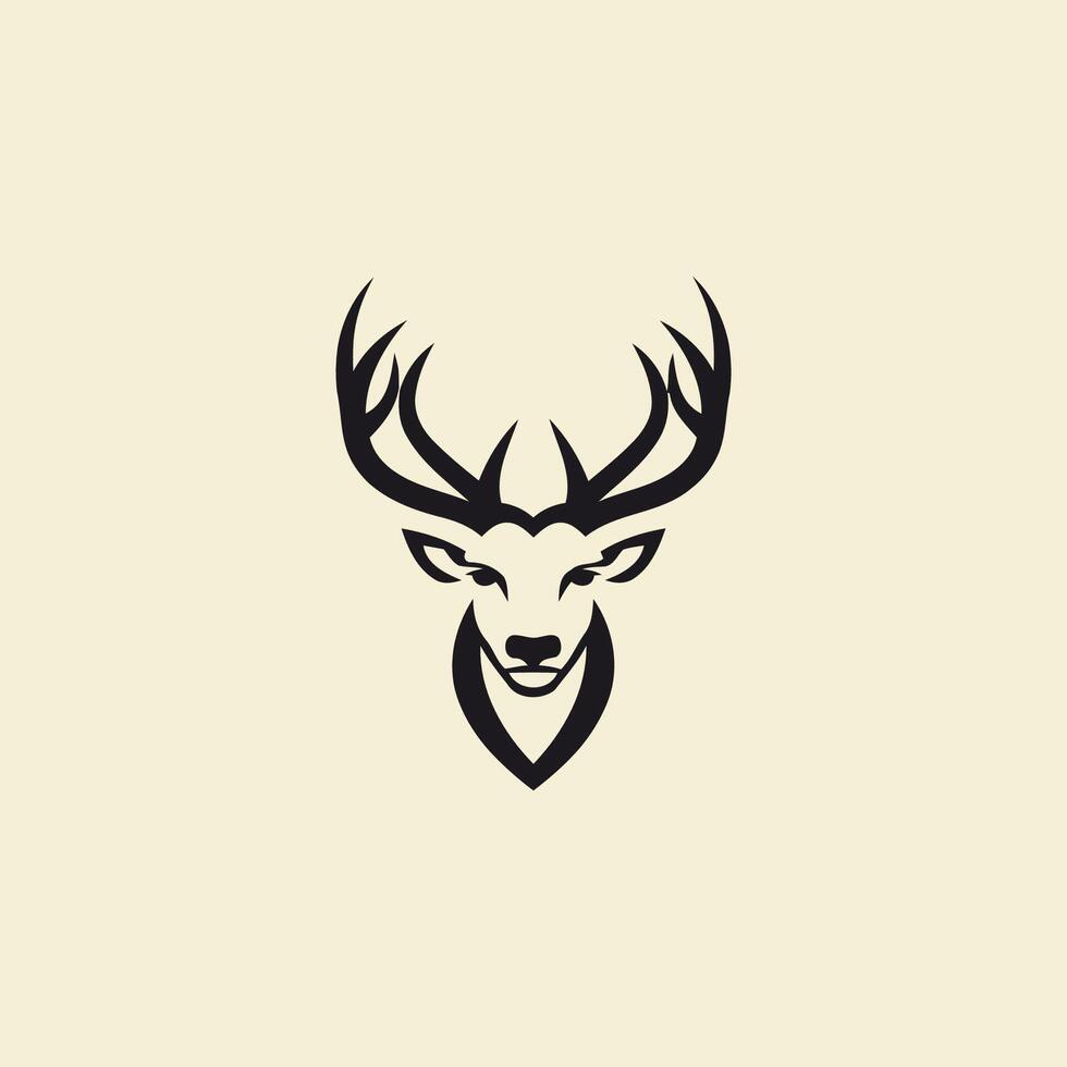 AI generated Deer logo vector icon design template