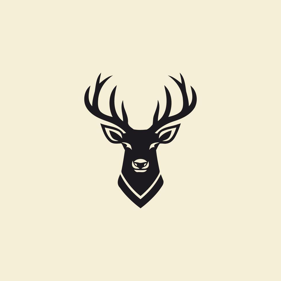 AI generated Deer logo vector icon design template