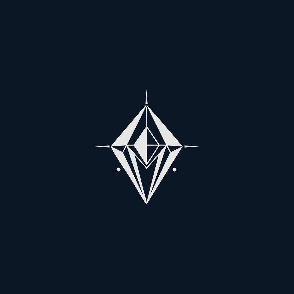 ai generado diamante logo diseño elegante diamante éxito empresa icono vector