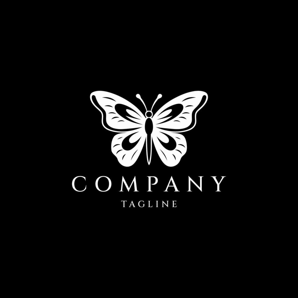 AI generated Butterfly logo icon design vector