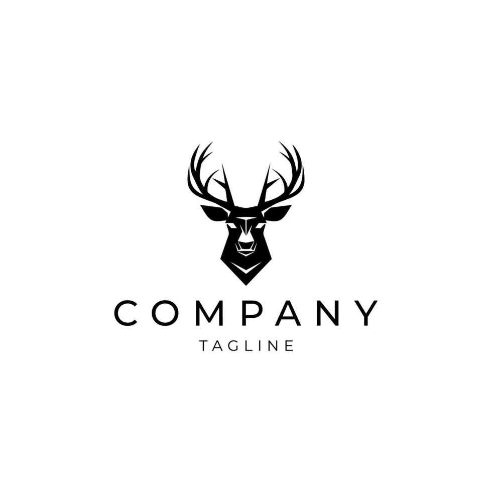 AI generated Deer logo vector design template