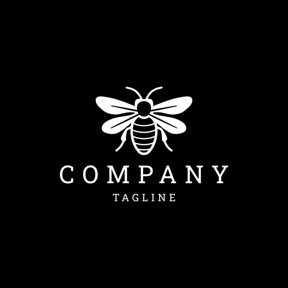 AI generated Honey bee logo design icon template vector