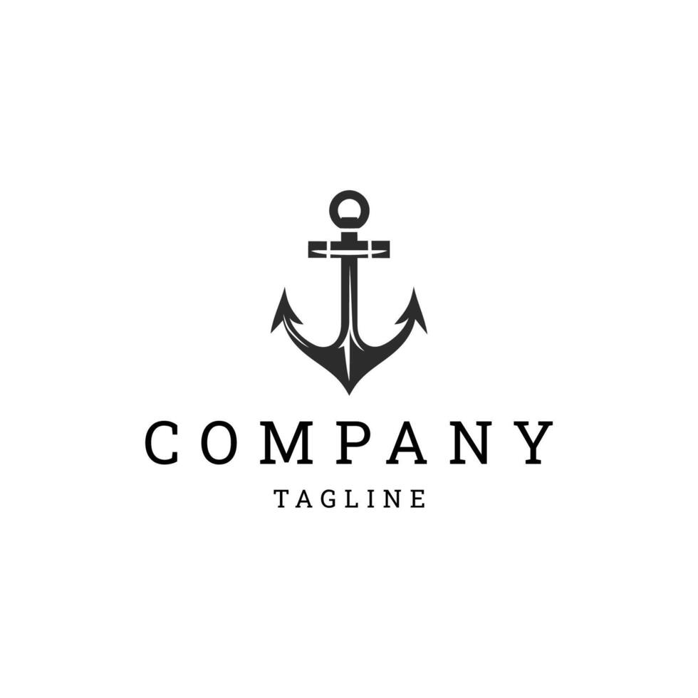 AI generated Anchor logo design icon vector
