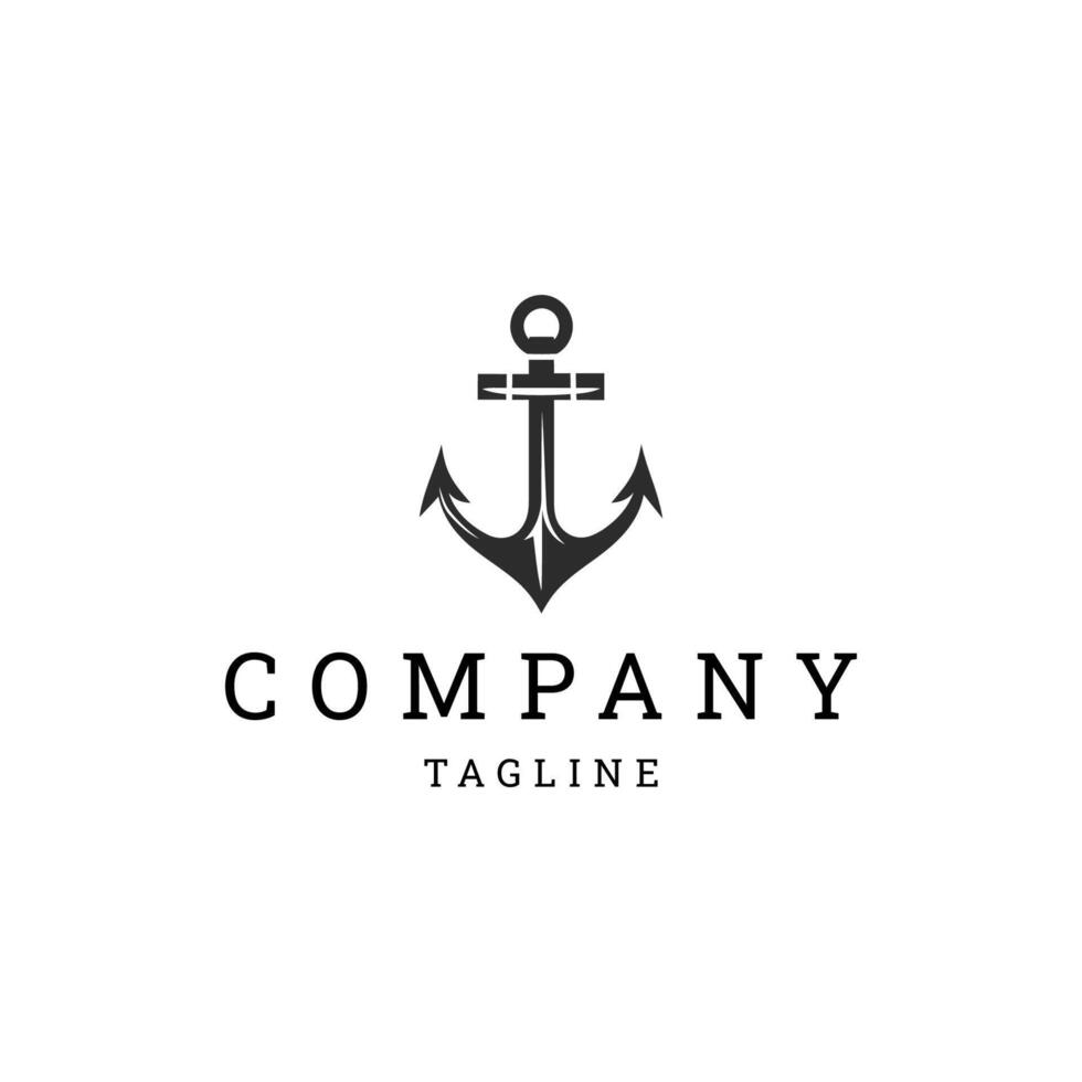 AI generated Anchor logo design icon vector