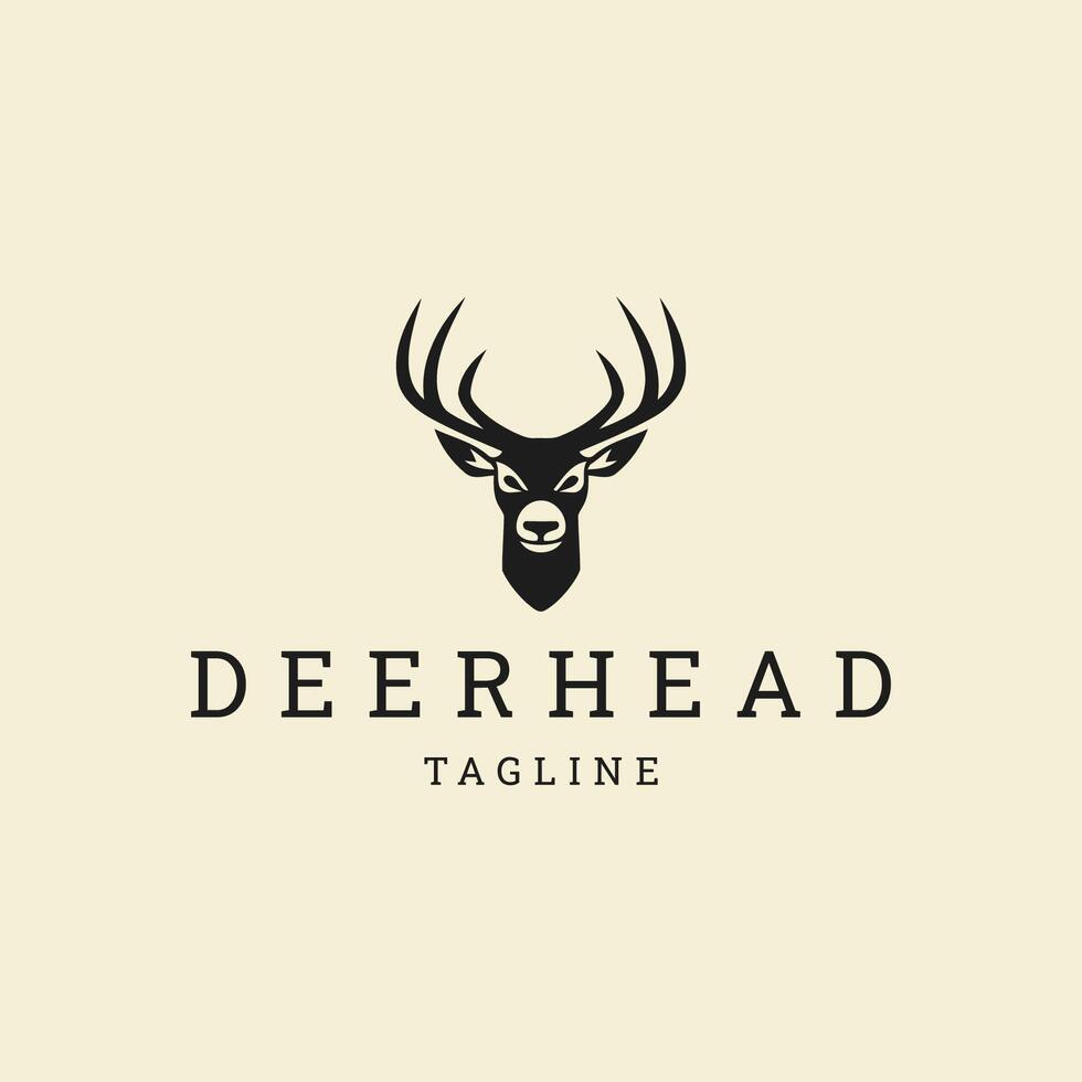 AI generated Deer logo vector icon design template