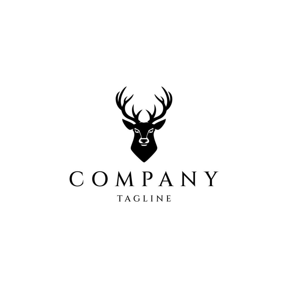 AI generated Deer logo vector design template