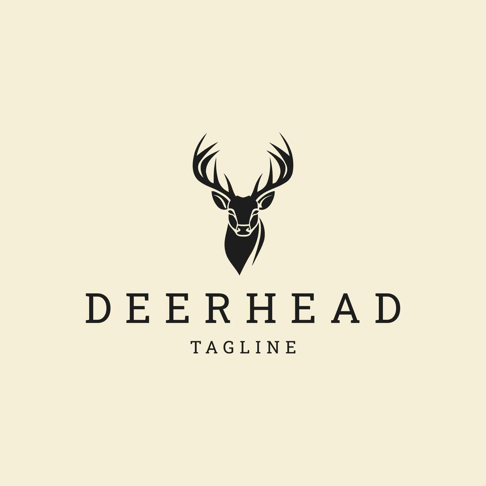 AI generated Deer logo vector icon design template