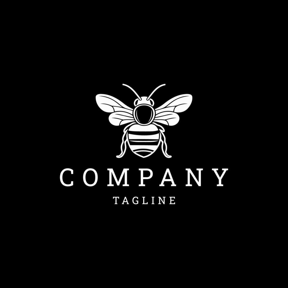 AI generated Honey bee logo design icon template vector