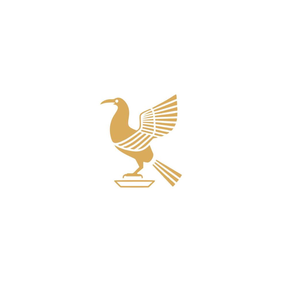 AI generated Egyptian god horus logo icon design. elegant luxury flat vector. vector