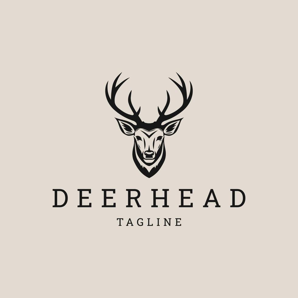 AI generated Deer logo vector icon design template