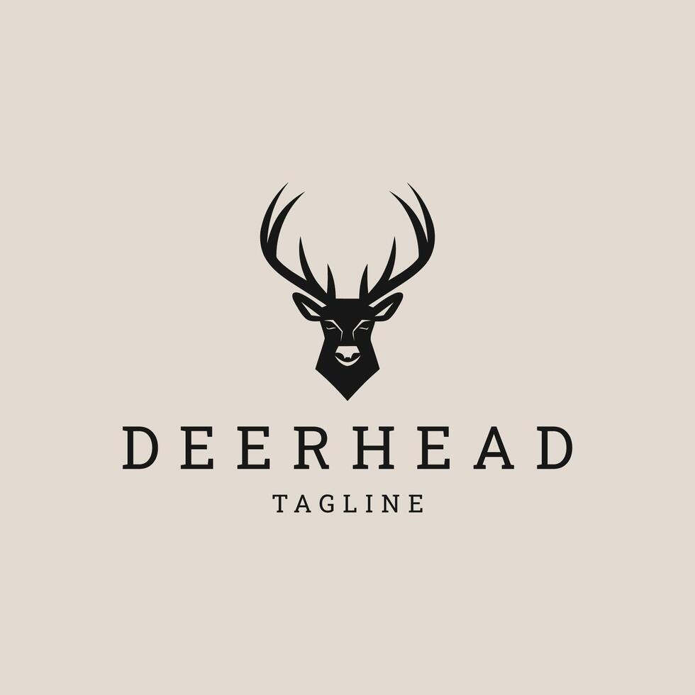 AI generated Deer logo vector icon design template