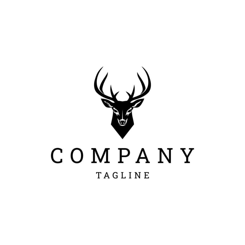 AI generated Deer logo vector design template