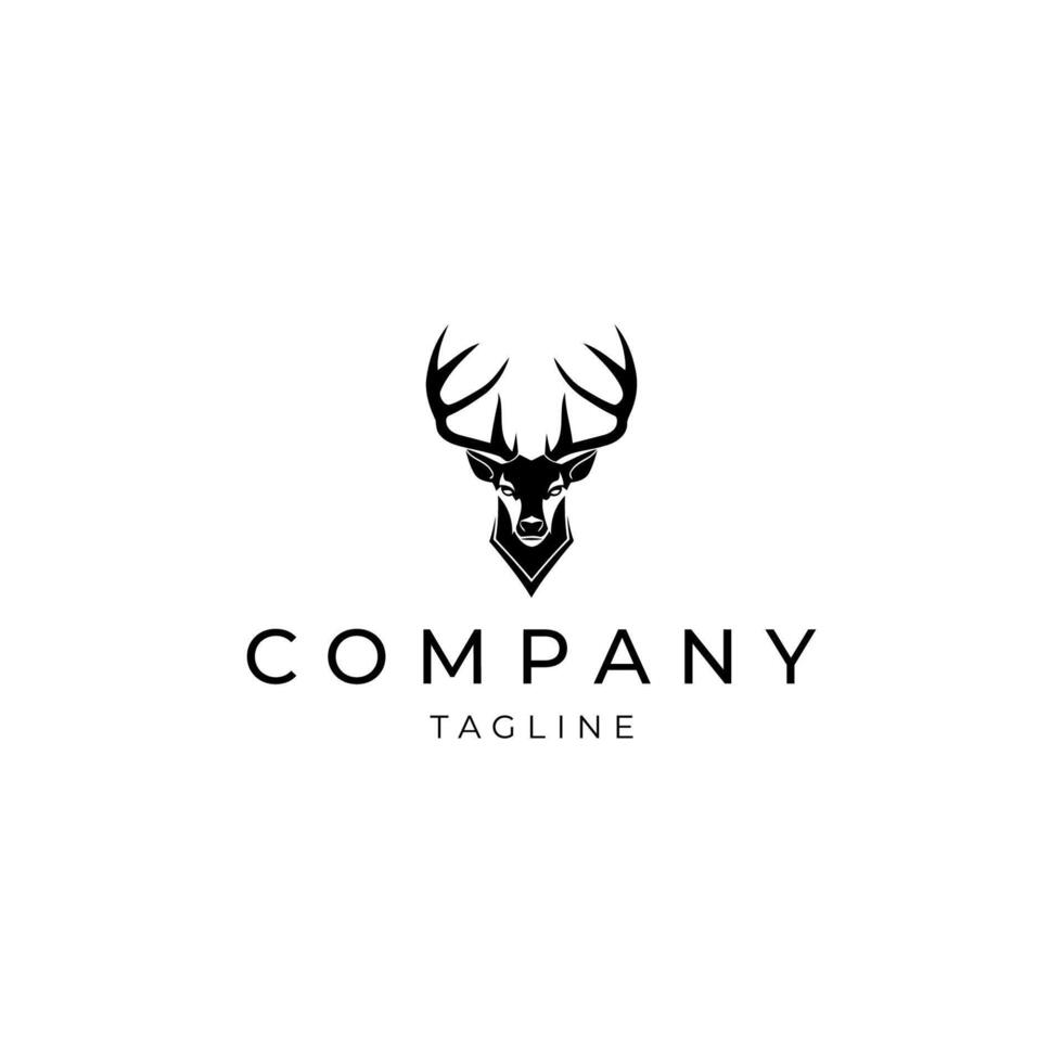 AI generated Deer logo vector design template