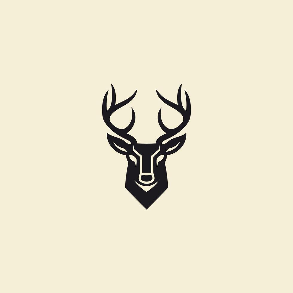 AI generated Deer logo vector icon design template