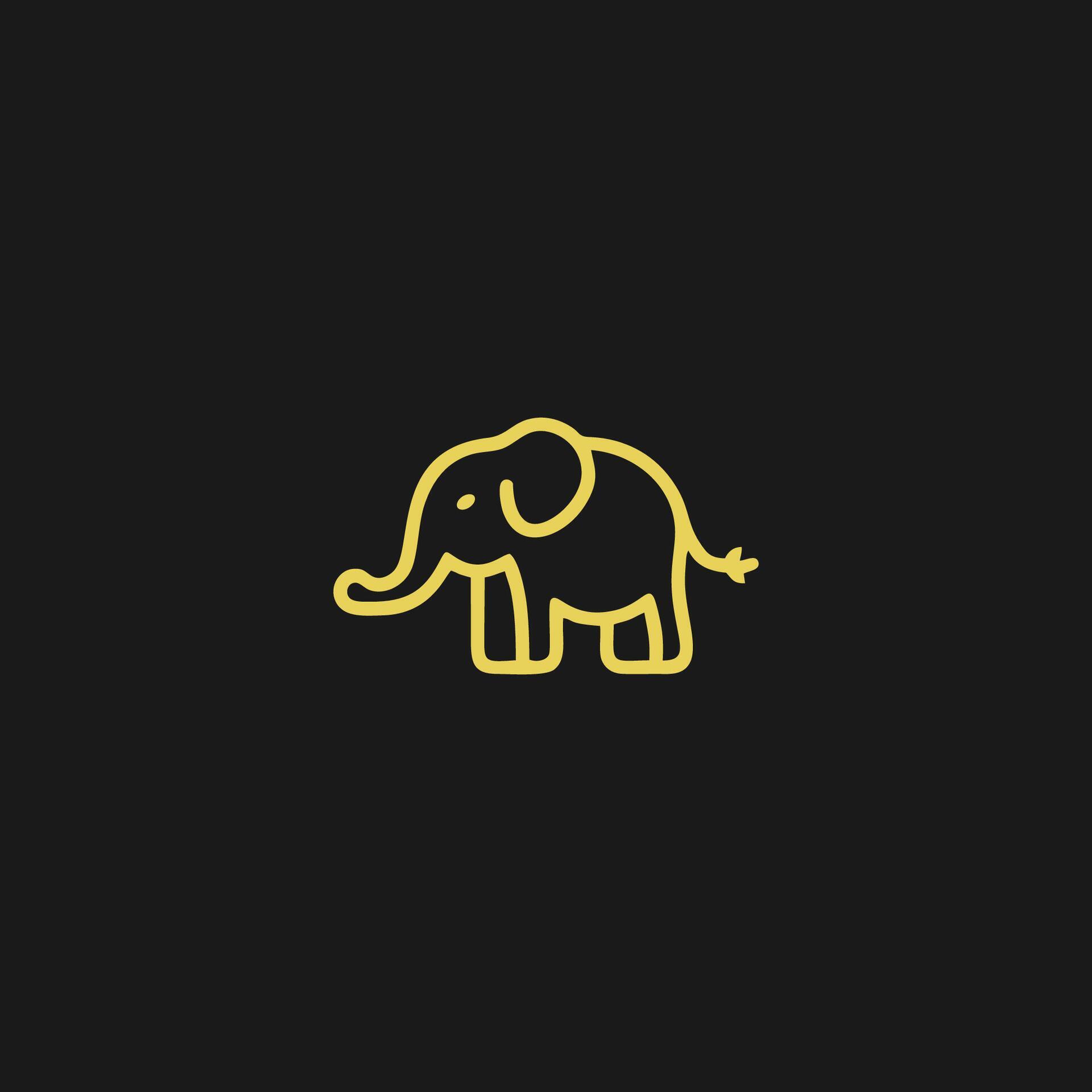AI generated elephant logo style design Vector illustration of an ...