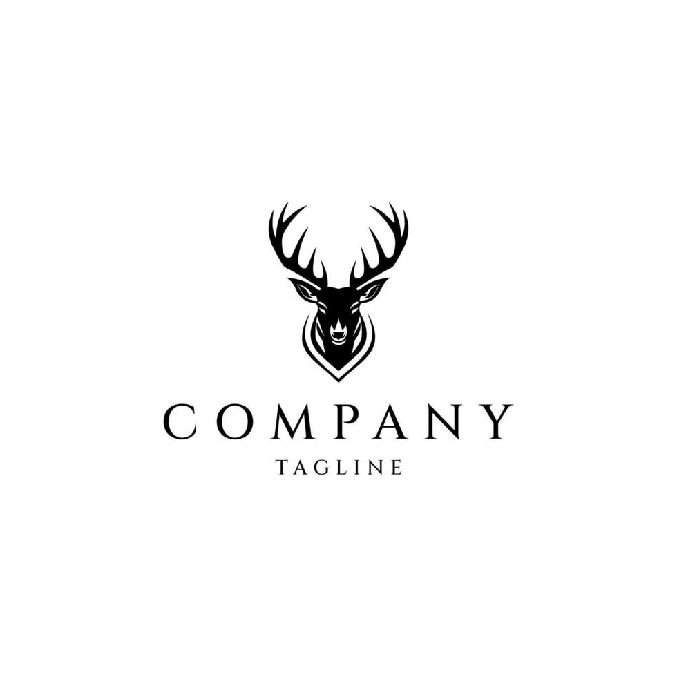 AI generated Deer logo vector design template