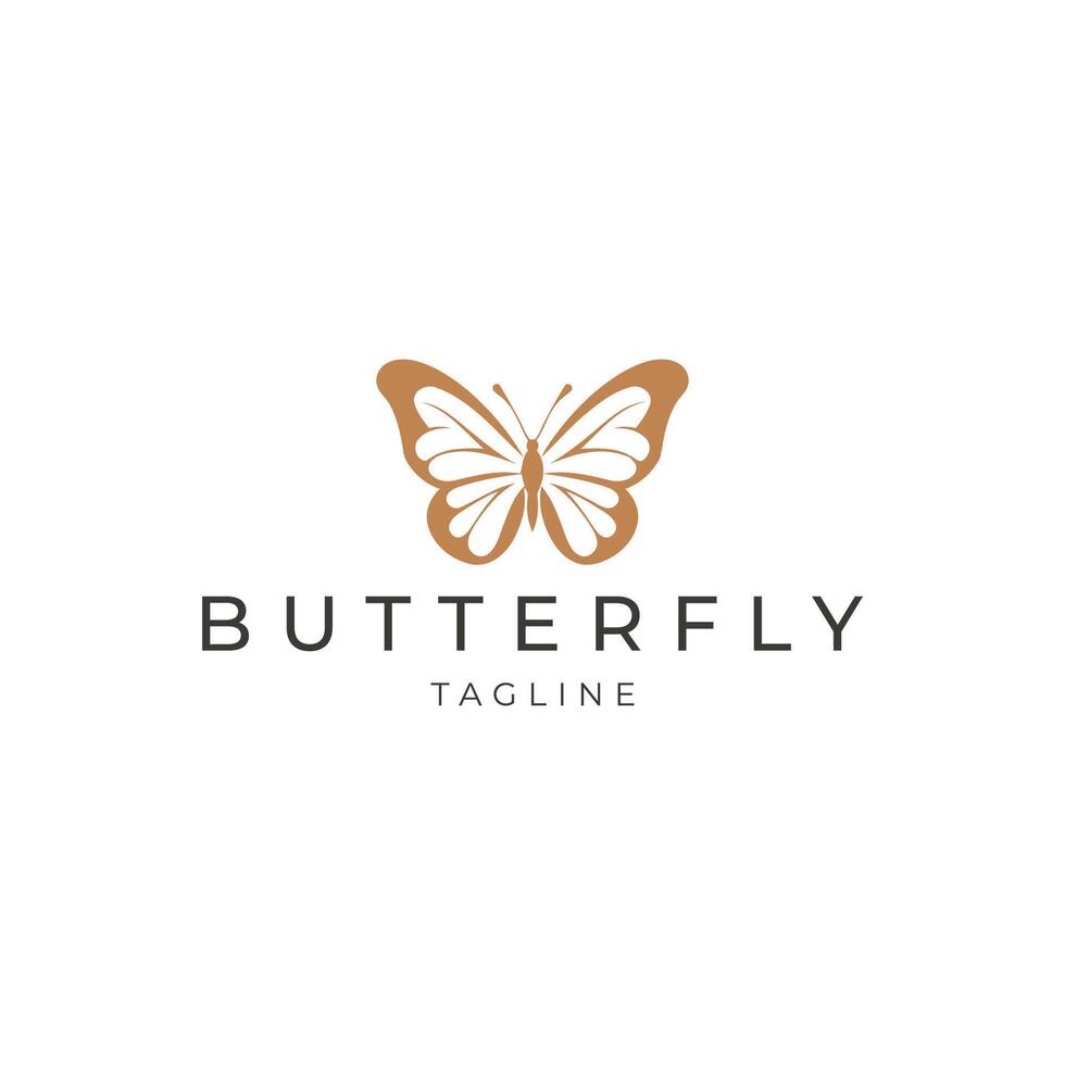 AI generated Butterfly logo icon design vector