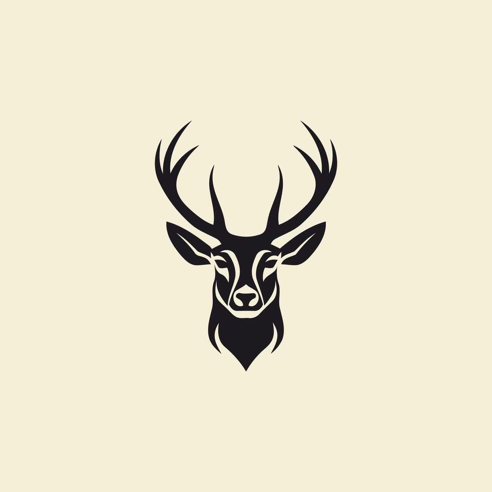 AI generated Deer logo vector icon design template