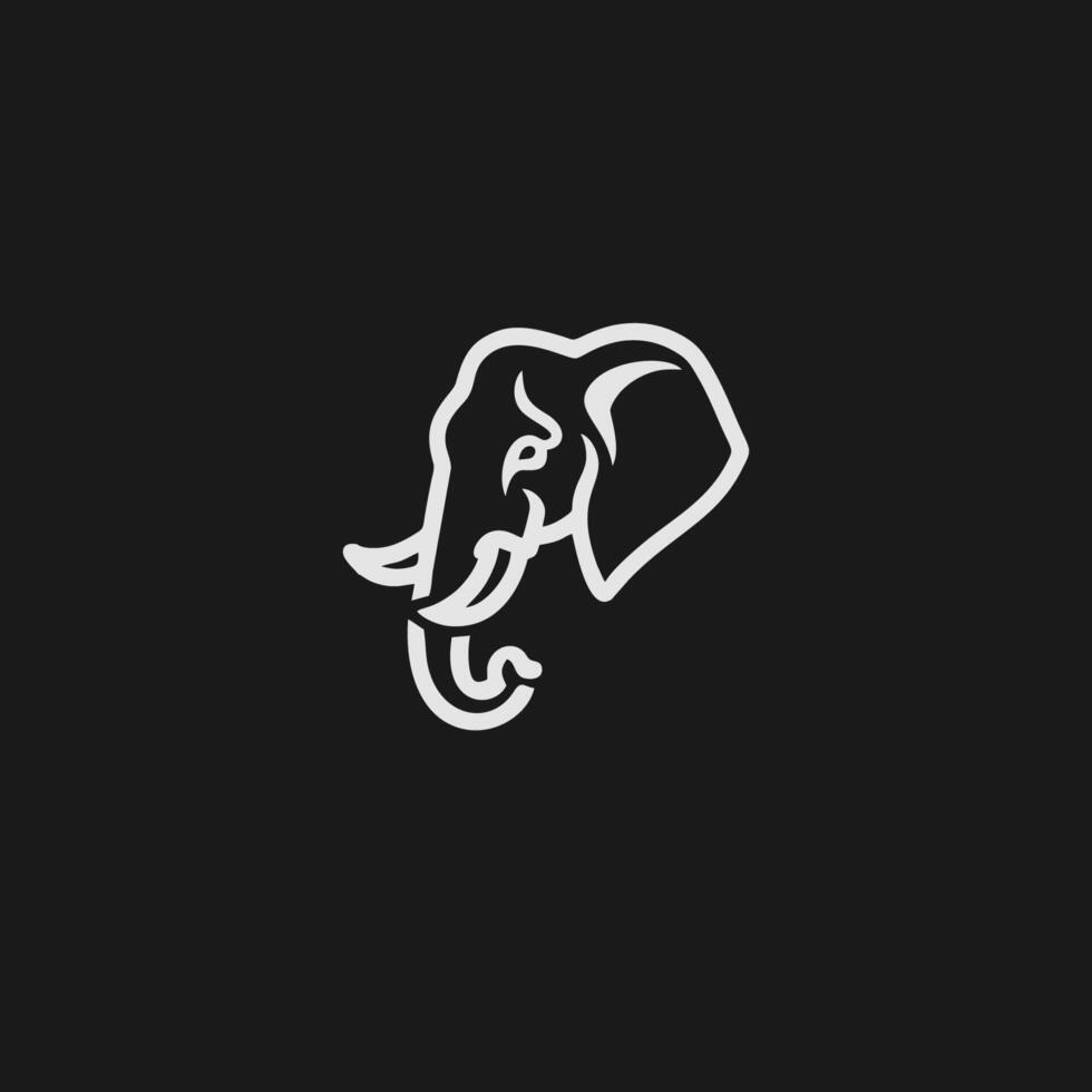 AI generated elephant logo style design Vector illustration of an ...