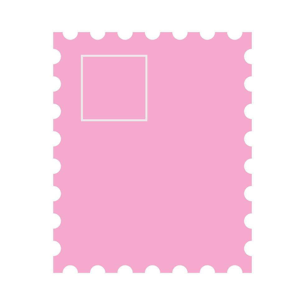 Cute postage stamp vector icon