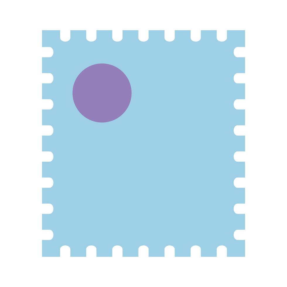 Cute postage stamp vector icon