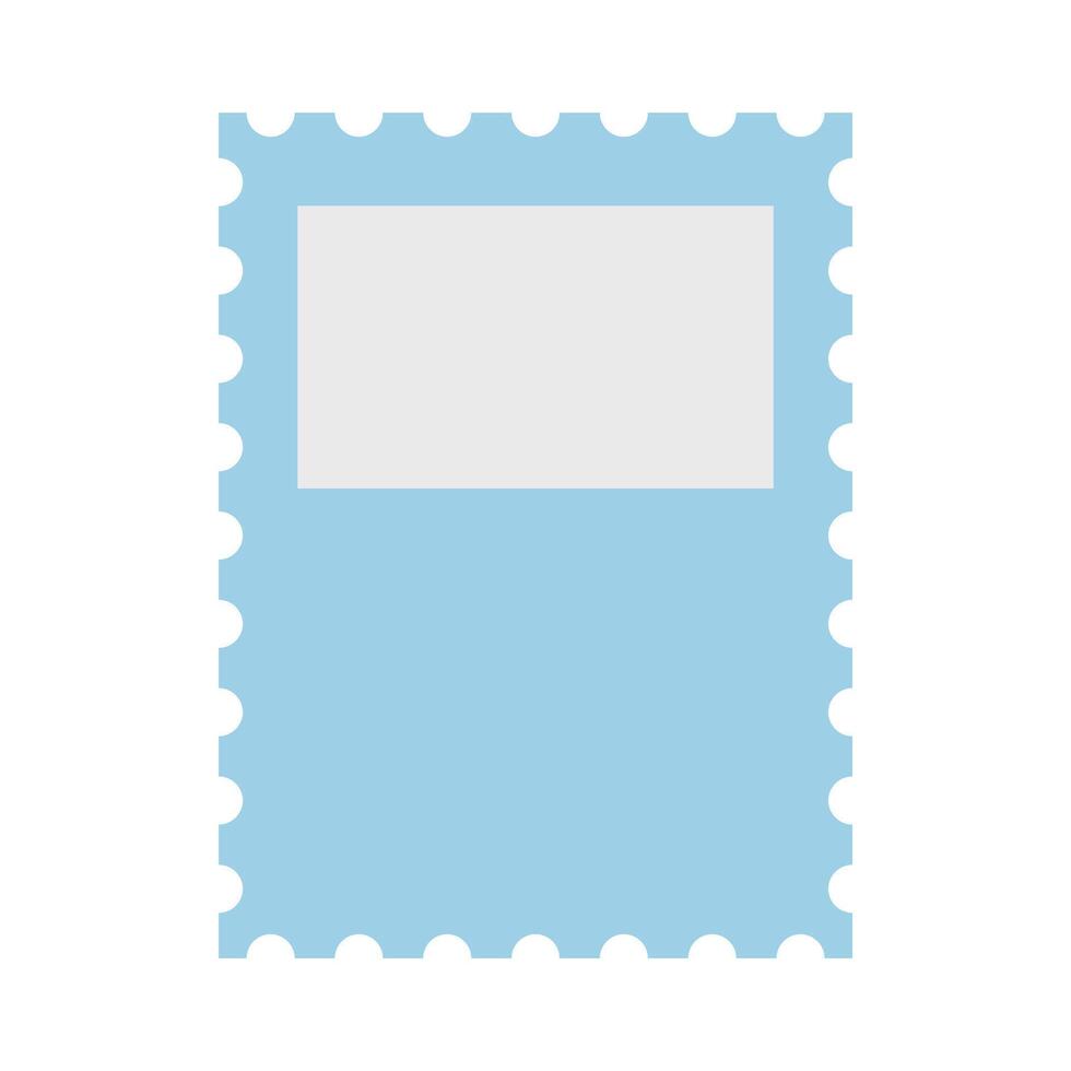 Cute postage stamp vector icon