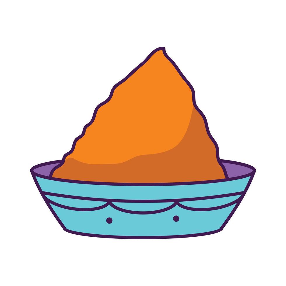 Doodle colorful festival element vector