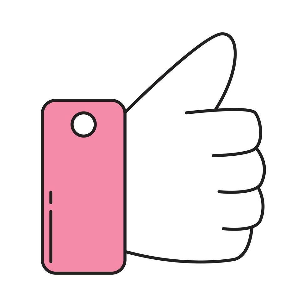 Hand Thumb Up icon. Finger up symbol. I like sign vector