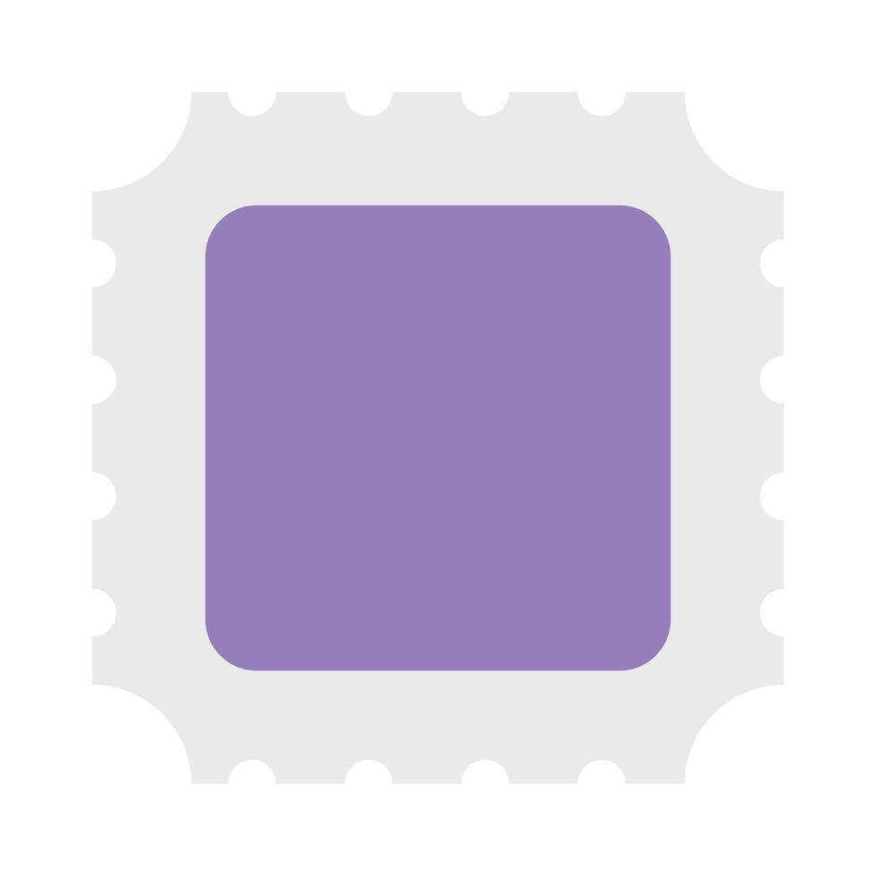 Cute postage stamp vector icon