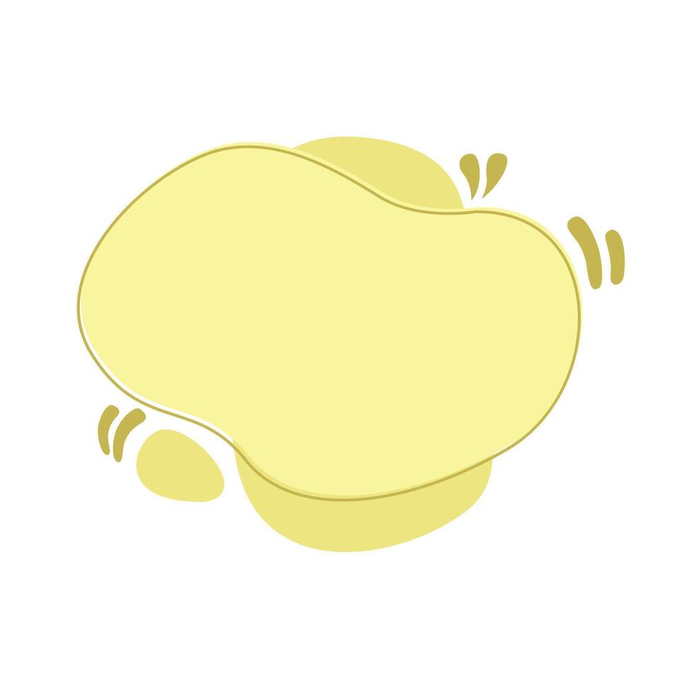 Modern abstract liquid shape. shapes with circles and dotted patterns vector