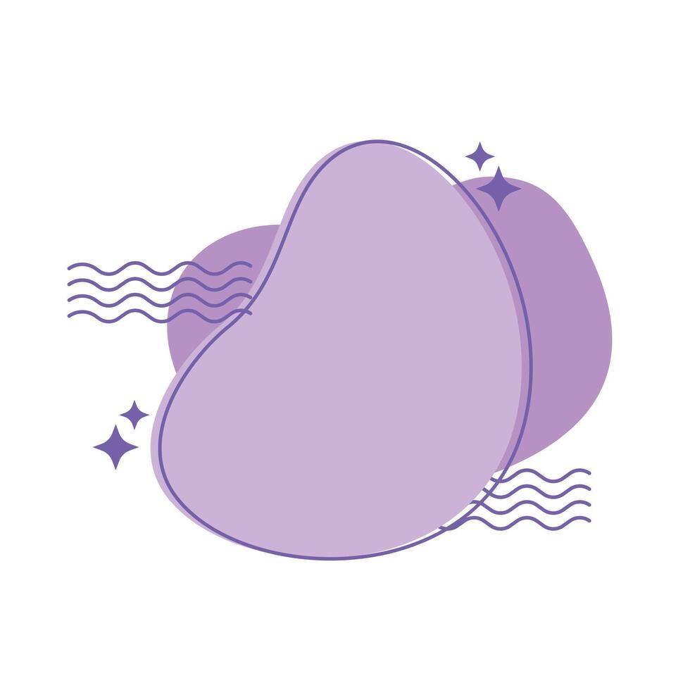 Modern abstract liquid shape. shapes with circles and dotted patterns vector