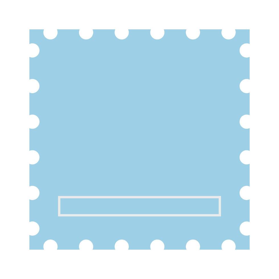 Cute postage stamp vector icon