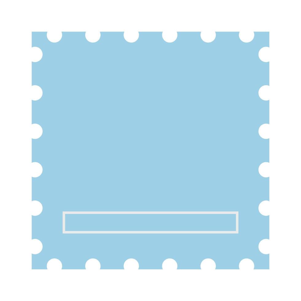 Cute postage stamp vector icon