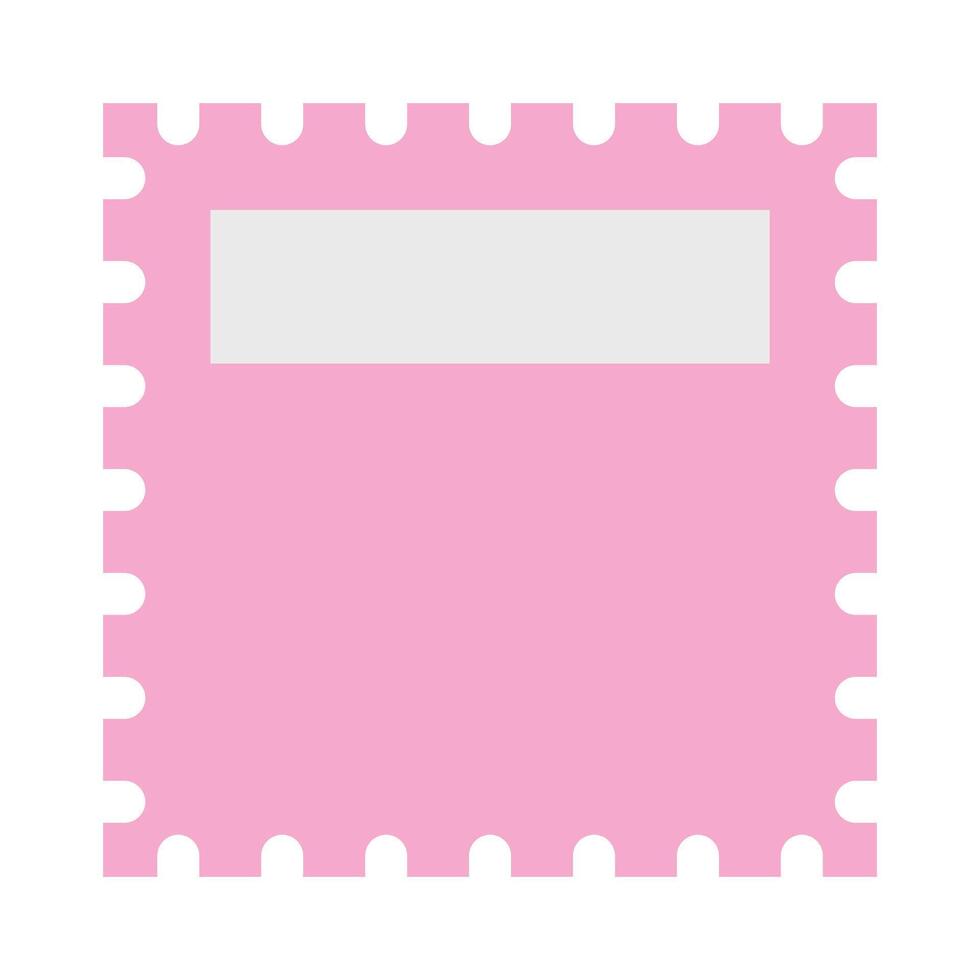 Cute postage stamp vector icon