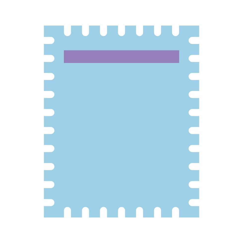 Cute postage stamp vector icon
