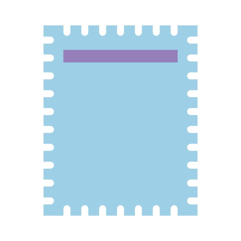 Cute postage stamp vector icon