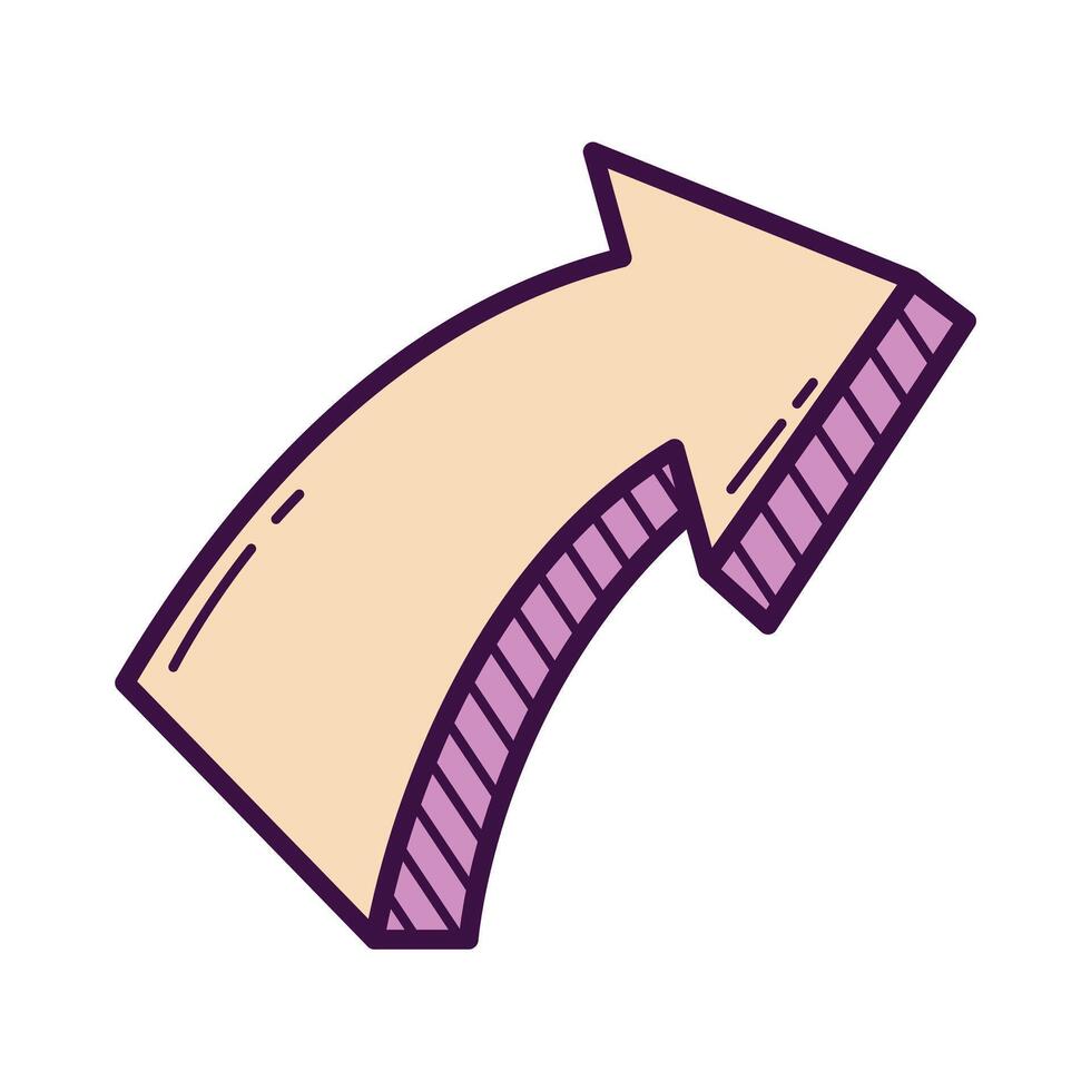 Arrow right icon. Colorful arrow for your web site design vector