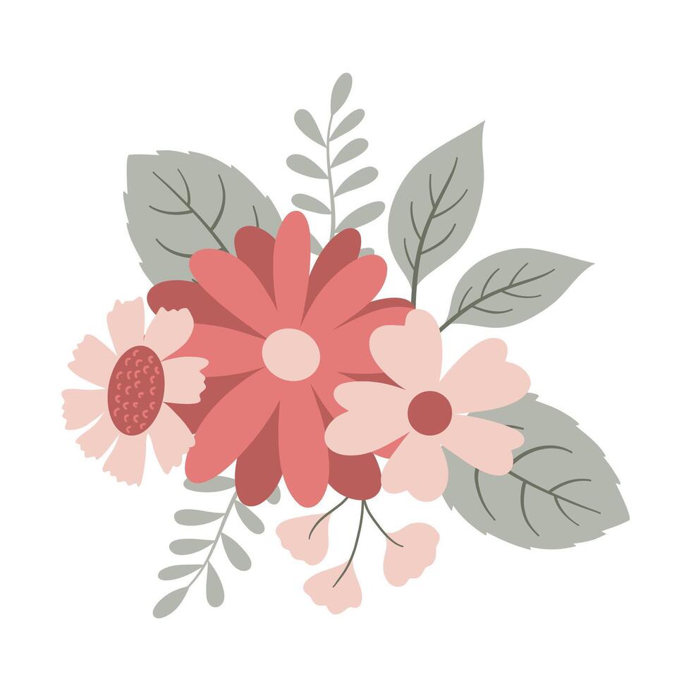 vistoso Boda floral decoración elemento vector