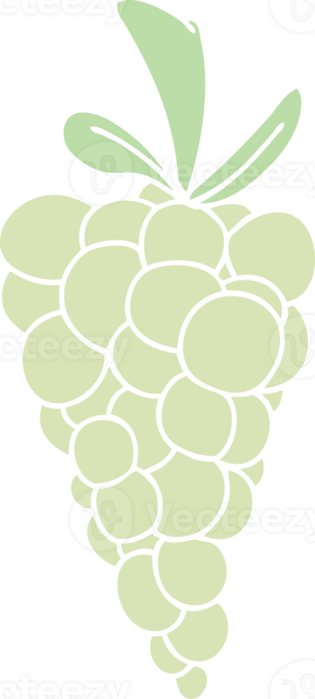 quirky hand drawn cartoon bunch of grapes png