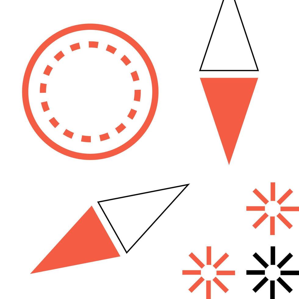 Abstract memphis geometric shape background vector