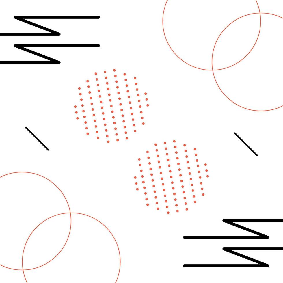 Abstract memphis geometric shape background vector