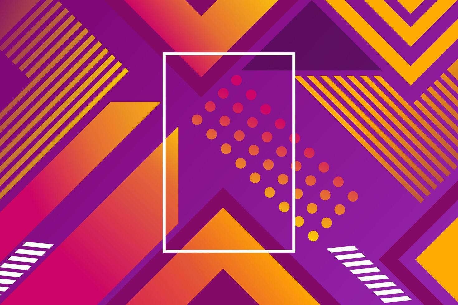 Abstract memphis geometric pattern gradient shape background template vector